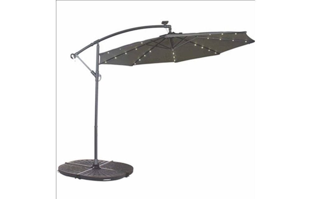 MyPatio 10' Solar LED Offset Umbrella