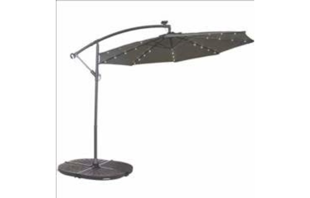 MyPatio 10' Solar LED Offset Umbrella