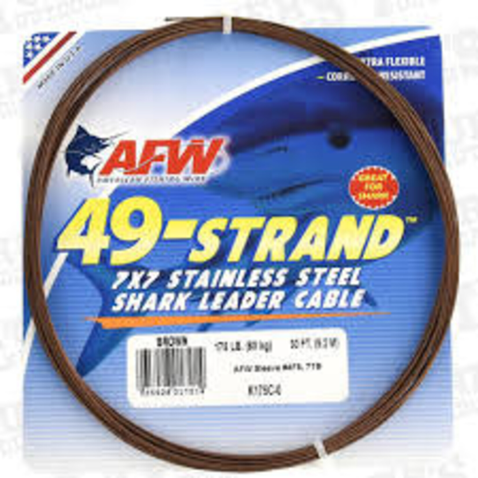 AMERICAN FISHING WIRE AFW 49 STRAND 30FT CABLE