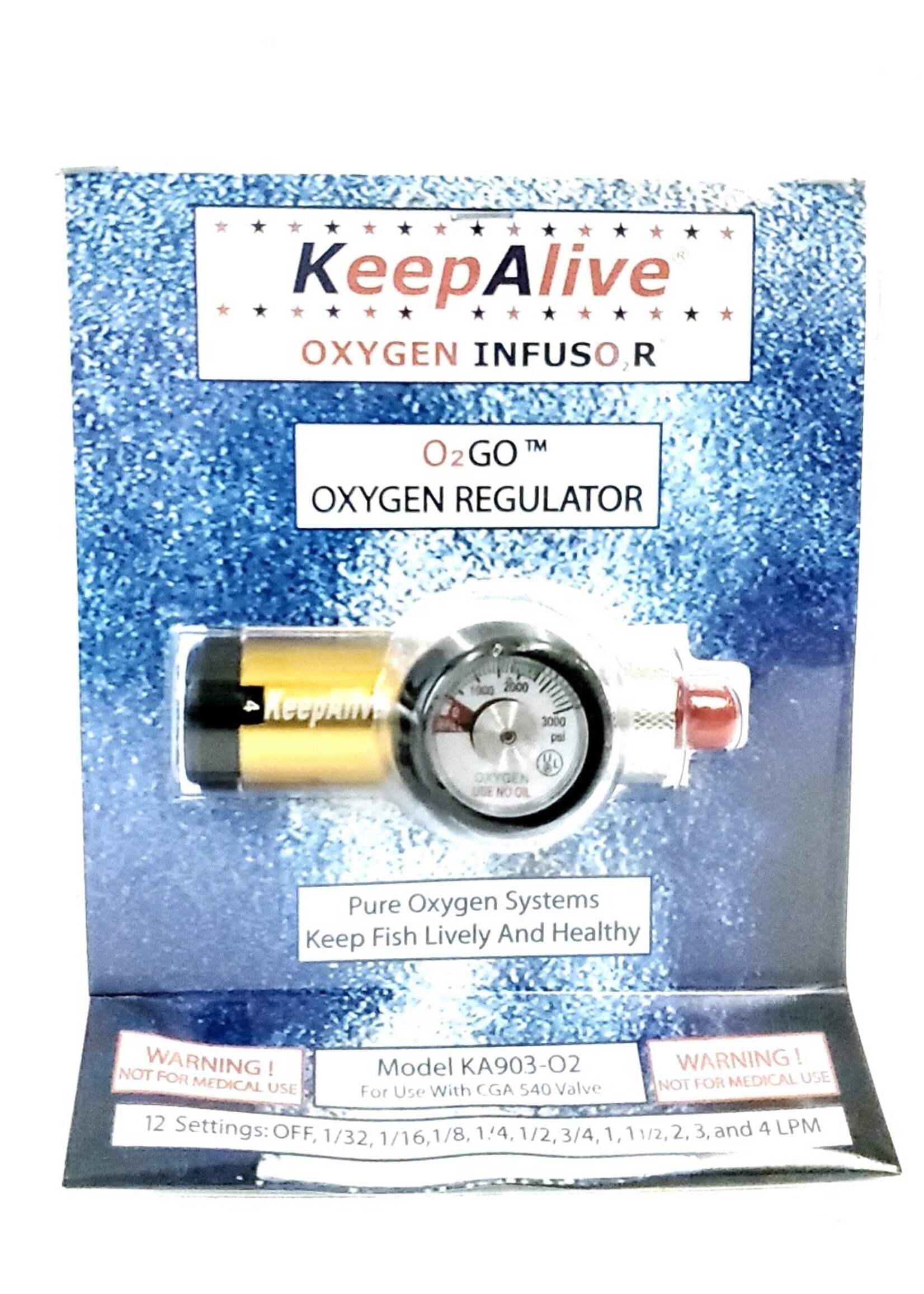 KEEP ALIVE KEEP ALIVE OXYGEN TANK REGULATOR