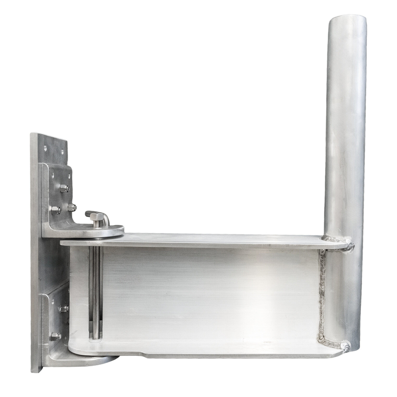 Tightlines Tackle Co Bulkhead Chair Mount Bracket – 20" Adjustable Aluminum Stanchion