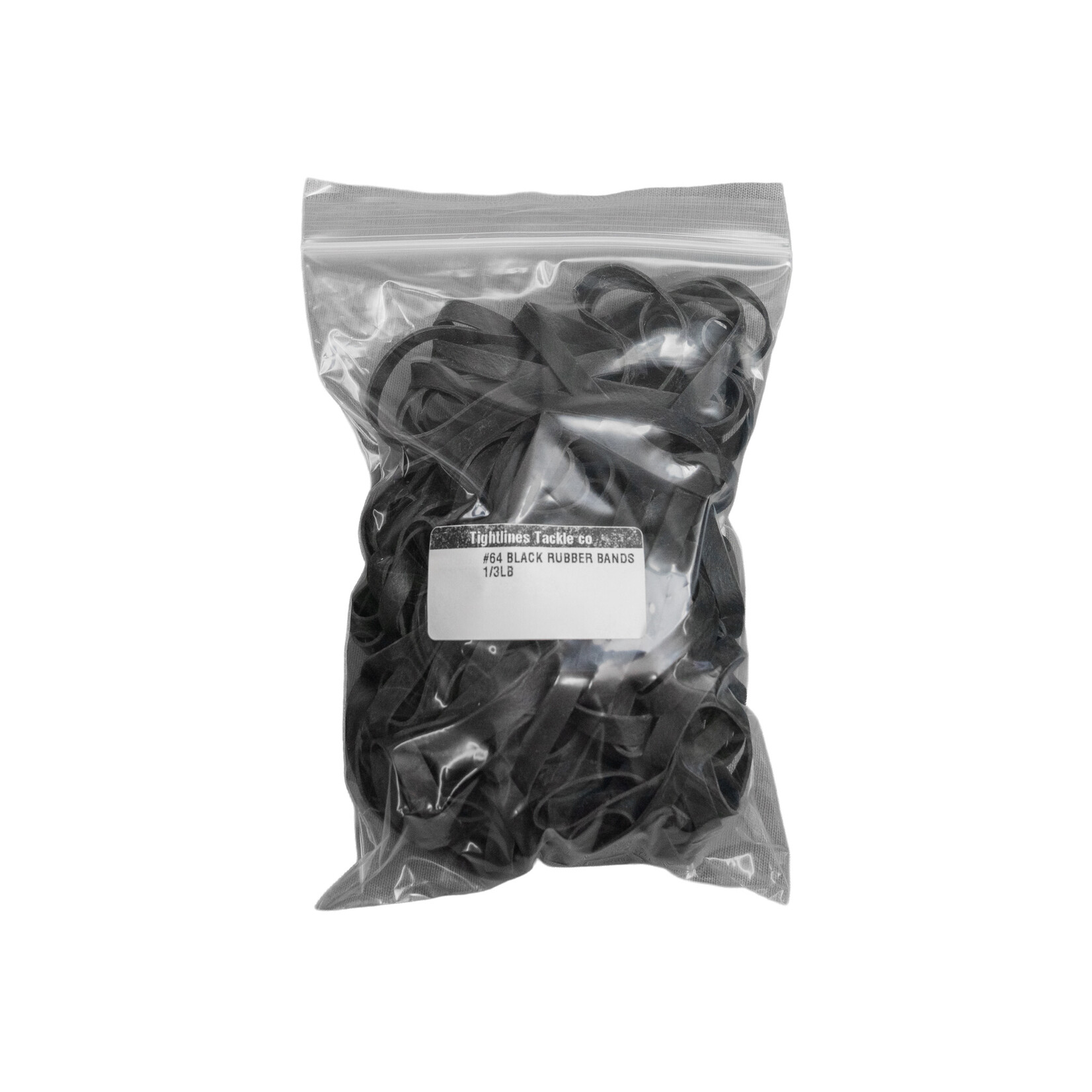 Tightlines Tackle Co #64 UV-Resistant Black Rigging Rubber Bands - Offshore Trolling Gear