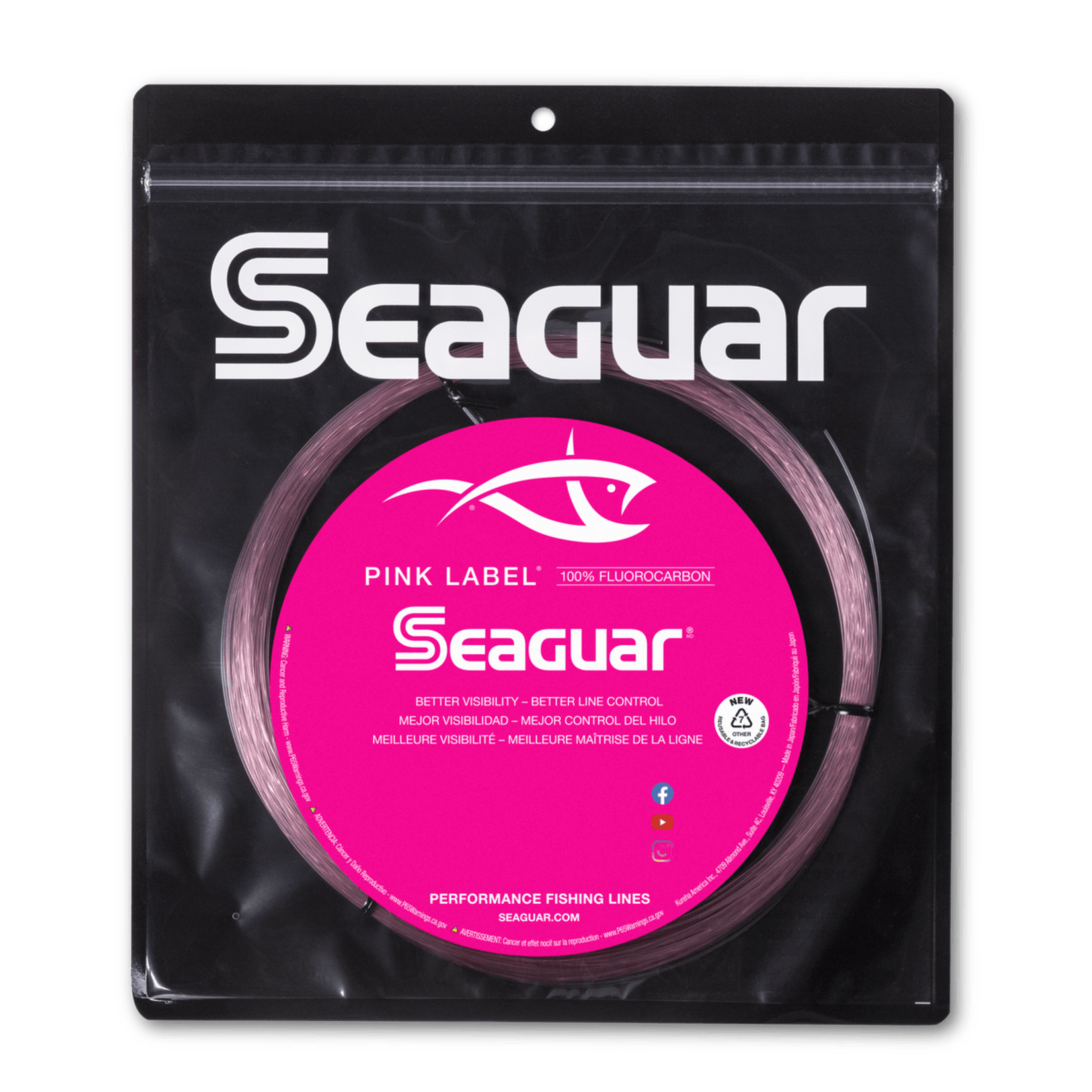 Seaguar Seaguar Pink Label 100% Fluorocarbon Leader