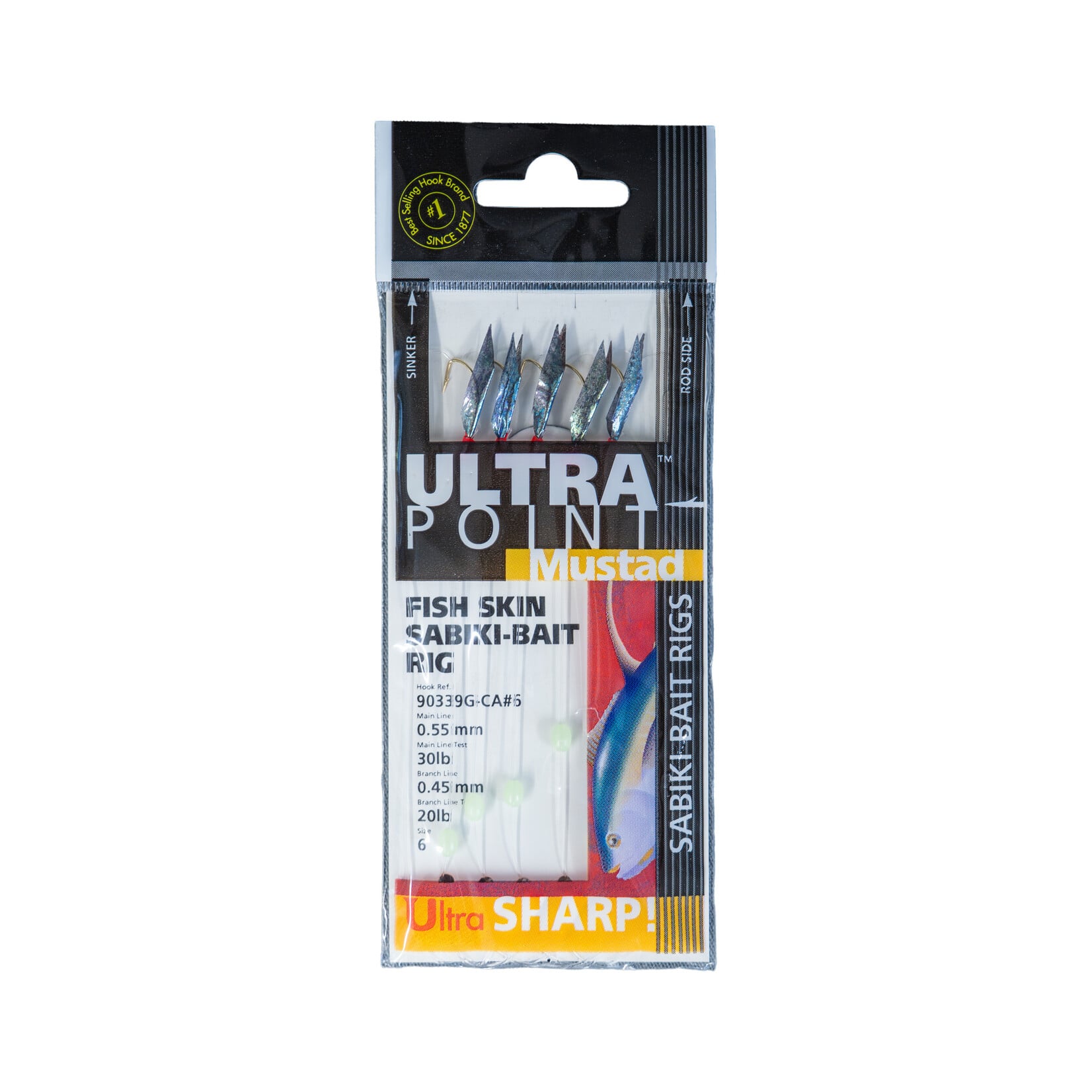 Mustad UltraPoint Fish Skin Sabiki Rig