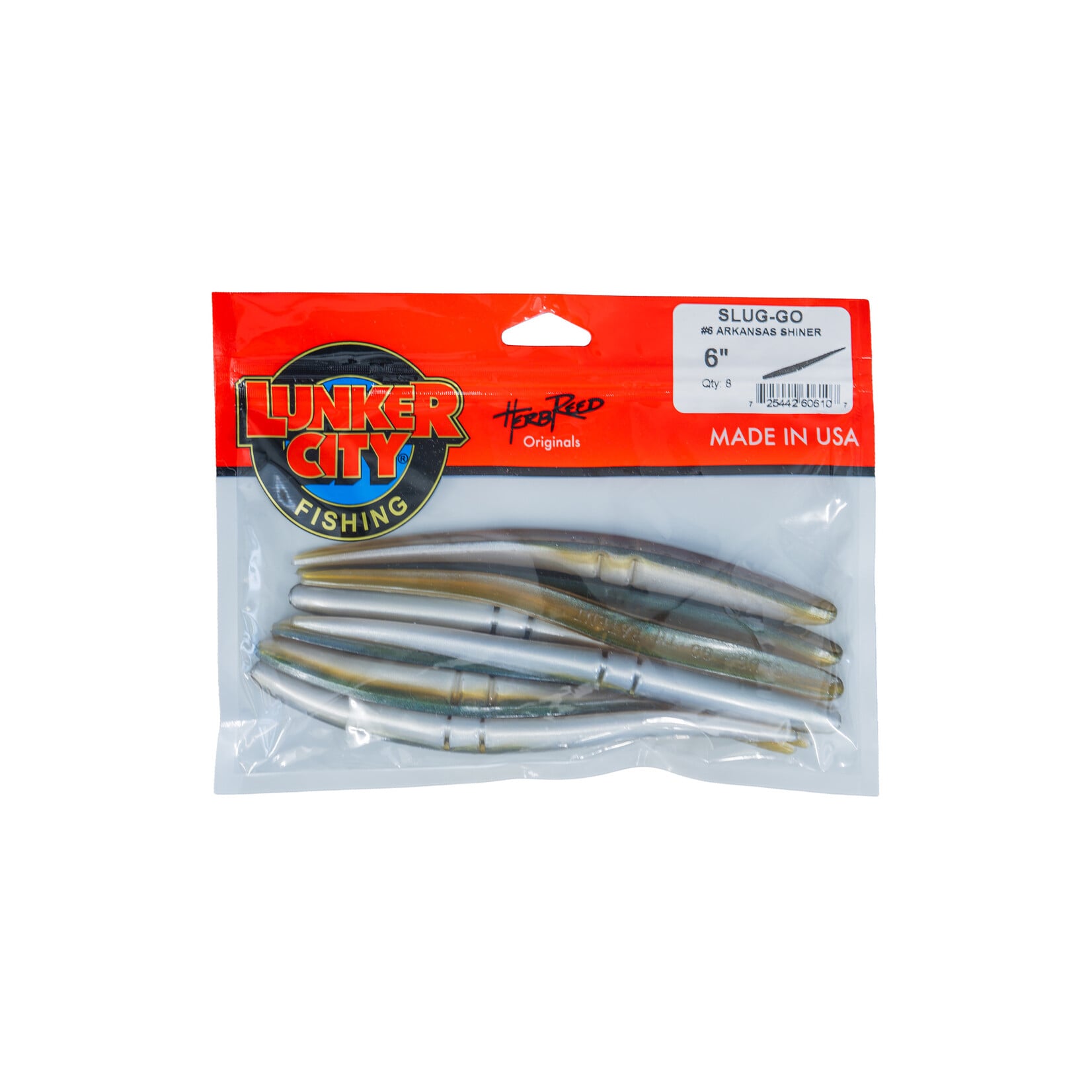 Lunker City Stickbait, 6", Arkansas Shiner Lunker City 60610-6 Slug-Go Soft