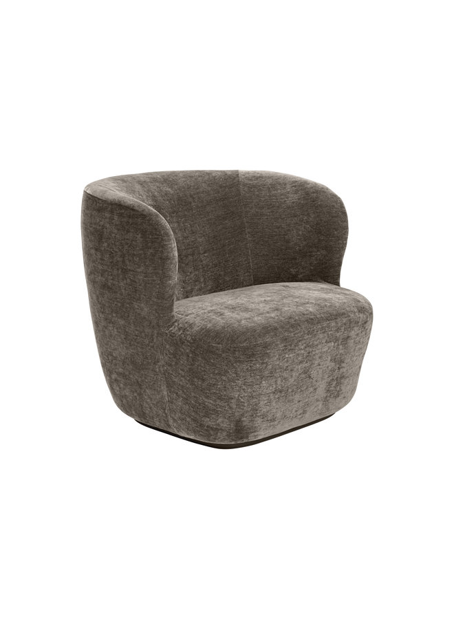 Stay Lounge Chair - Fully Upholstered, Large, Black base
