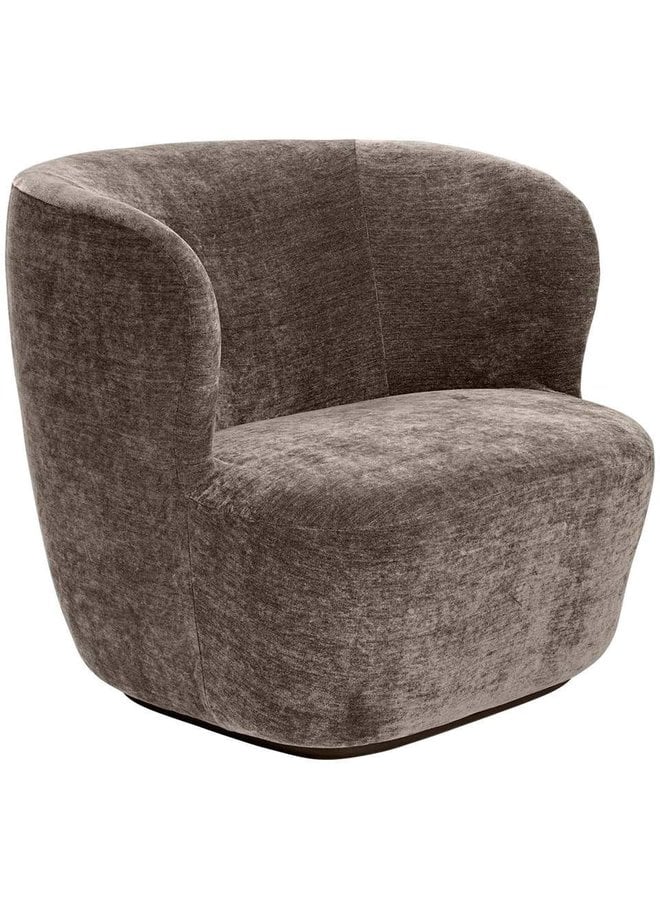 Stay Lounge Chair - Fully Upholstered, Small, Black base