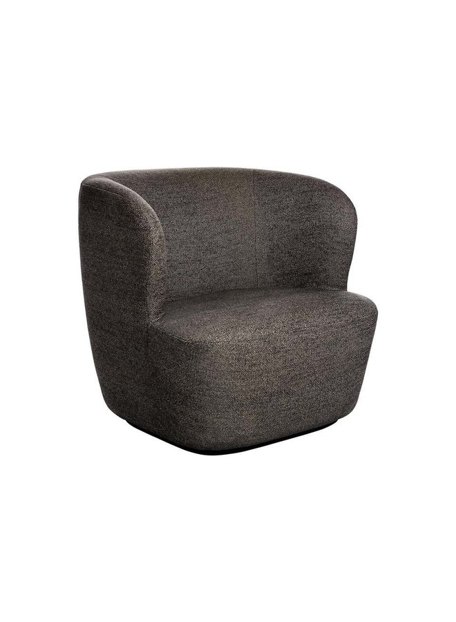 Stay Lounge Chair - Fully Upholstered, Small, Black base