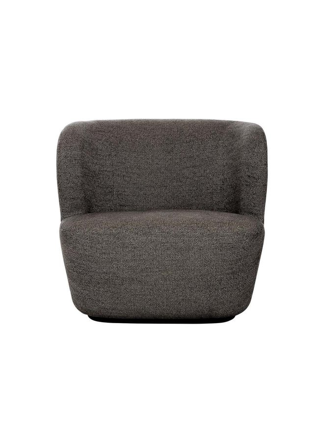 Stay Lounge Chair - Fully Upholstered, Small, Black base
