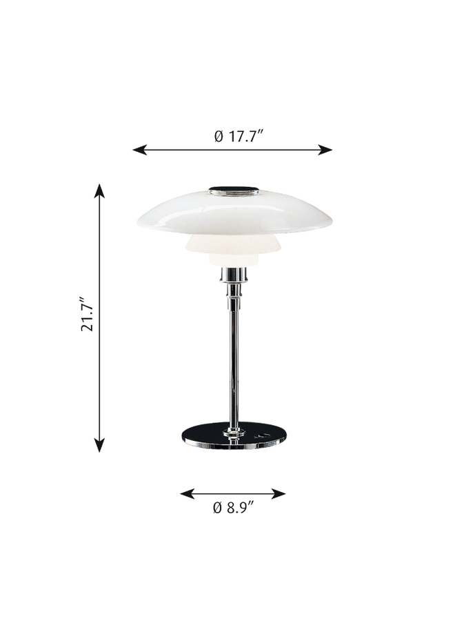 PH 4.5/3.5 Glass Table Lamp