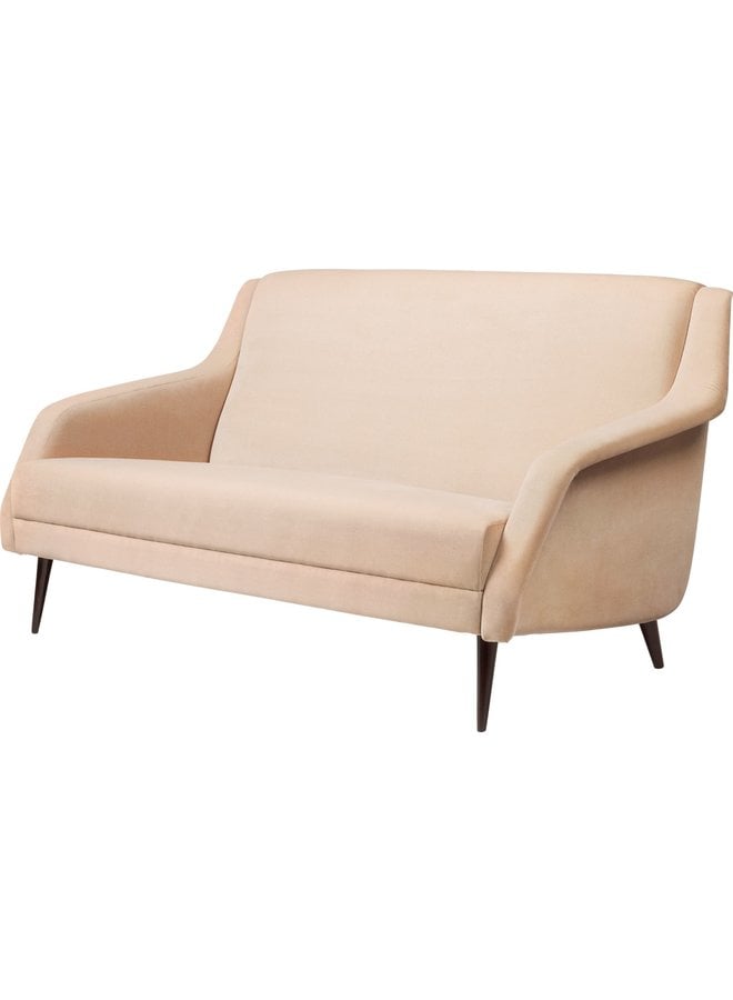CDC.2 Sofa - Fully Upholstered, 143x82, Wood base, American Walnut