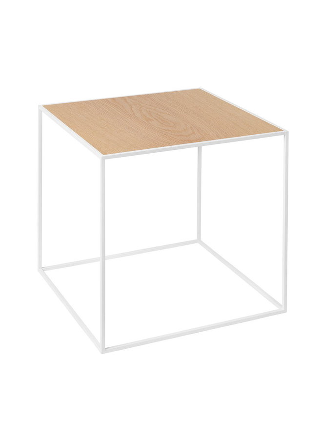 Twin 35 table, White frame