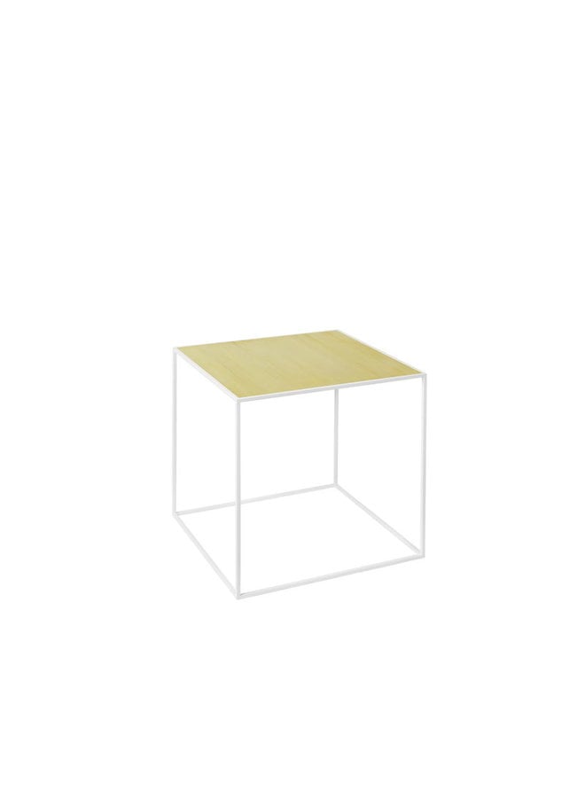 Twin 35 table, White frame