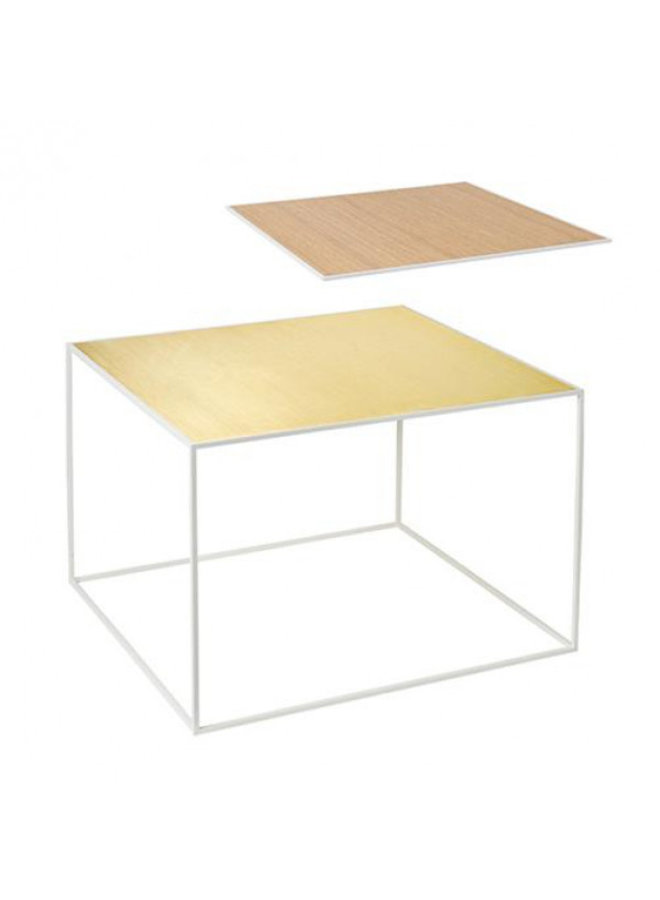 Twin 49 table, White frame