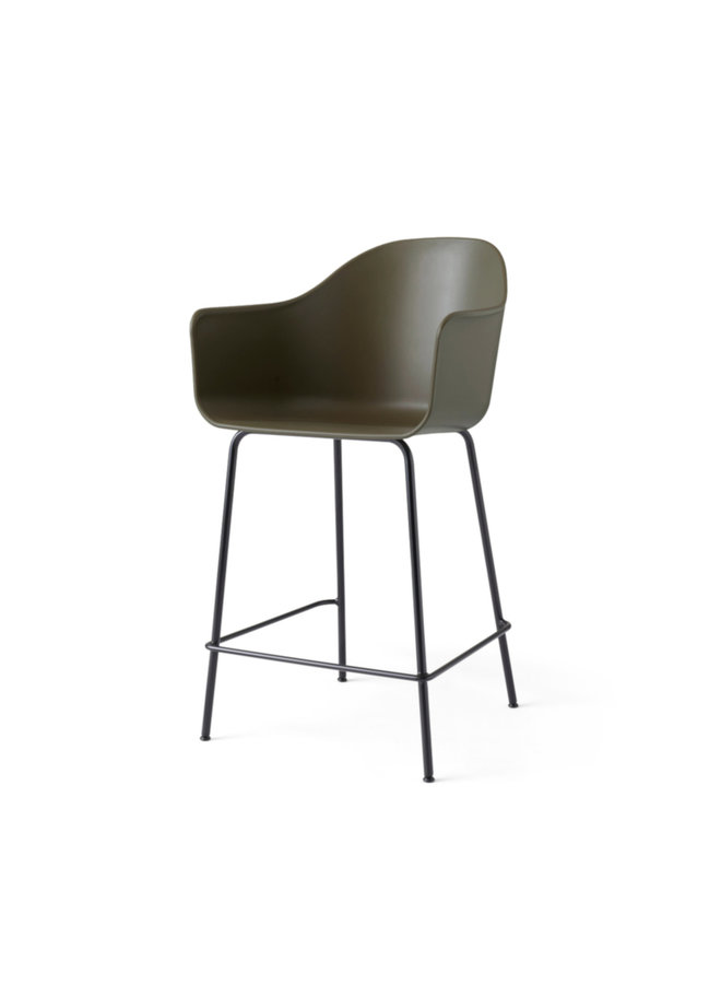 Harbour Chair, Counter, Steel-Black