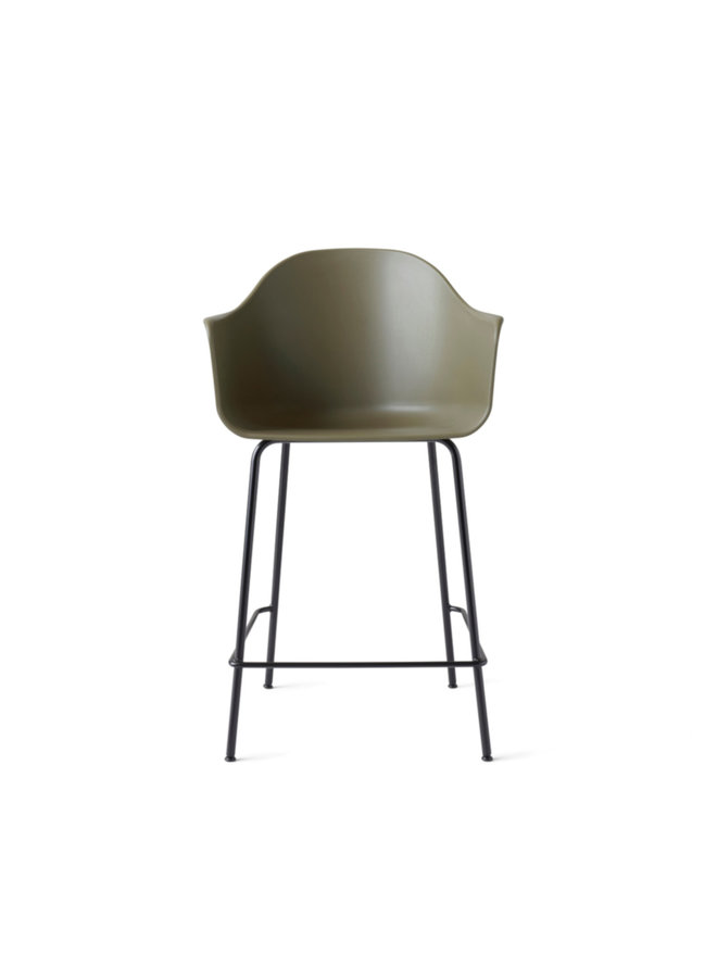 Harbour Chair, Counter, Steel-Black