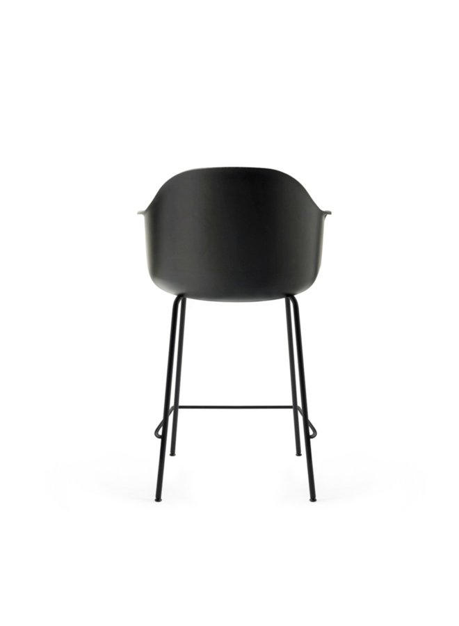 Harbour Chair, Counter, Steel-Black