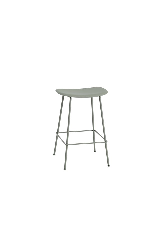 FIBER COUNTER STOOL / TUBE BASE H: 65 CM  / 25.6"