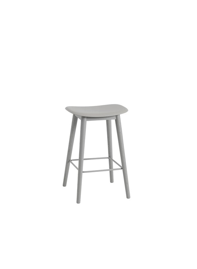 FIBER COUNTER STOOL / WOOD BASE H: 65 CM / 25.6"