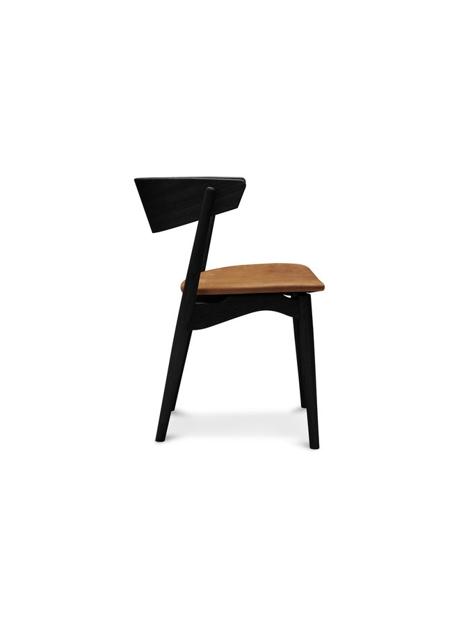 Sibast No 7 Oak - Wooden backrest/upholstered seat