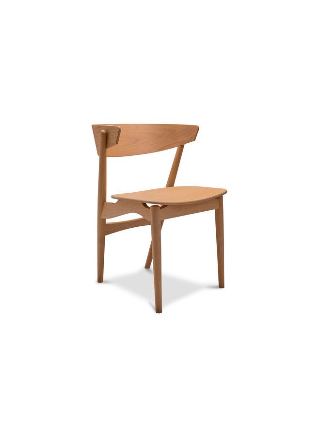 Sibast No 7 Beech - Wooden backrest/upholstered seat