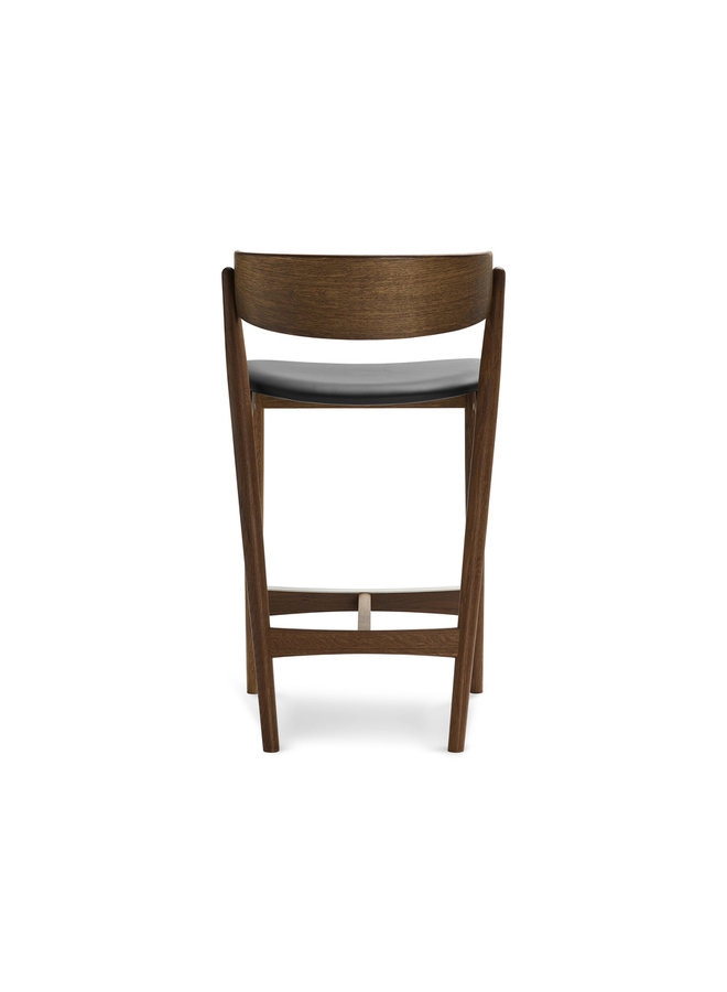 Sibast No 7 Oak Counter stool 65cm - Wooden backrest/upholstered seat