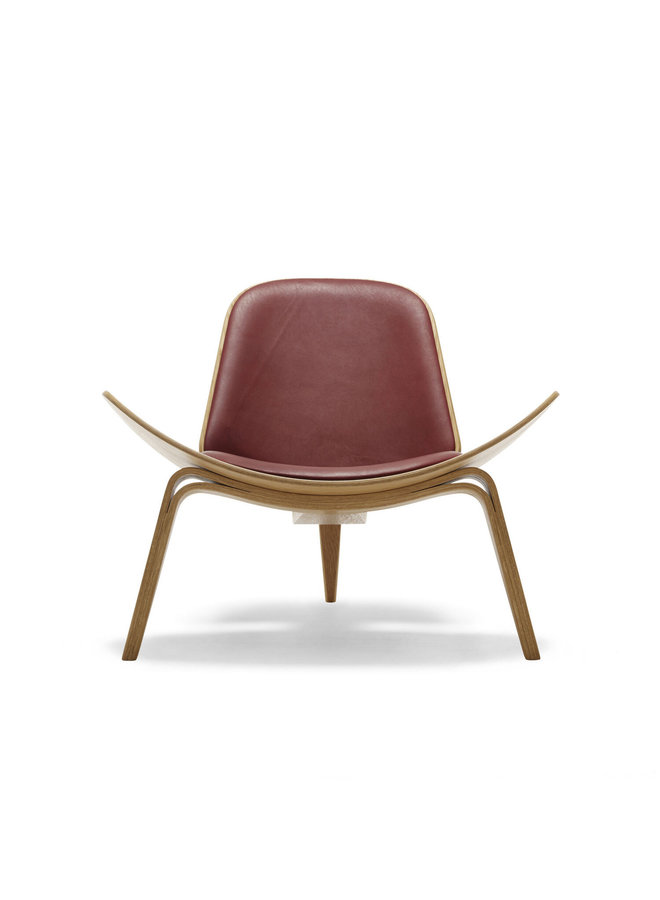 CH07 / SHELL CHAIR Leather (Oak)