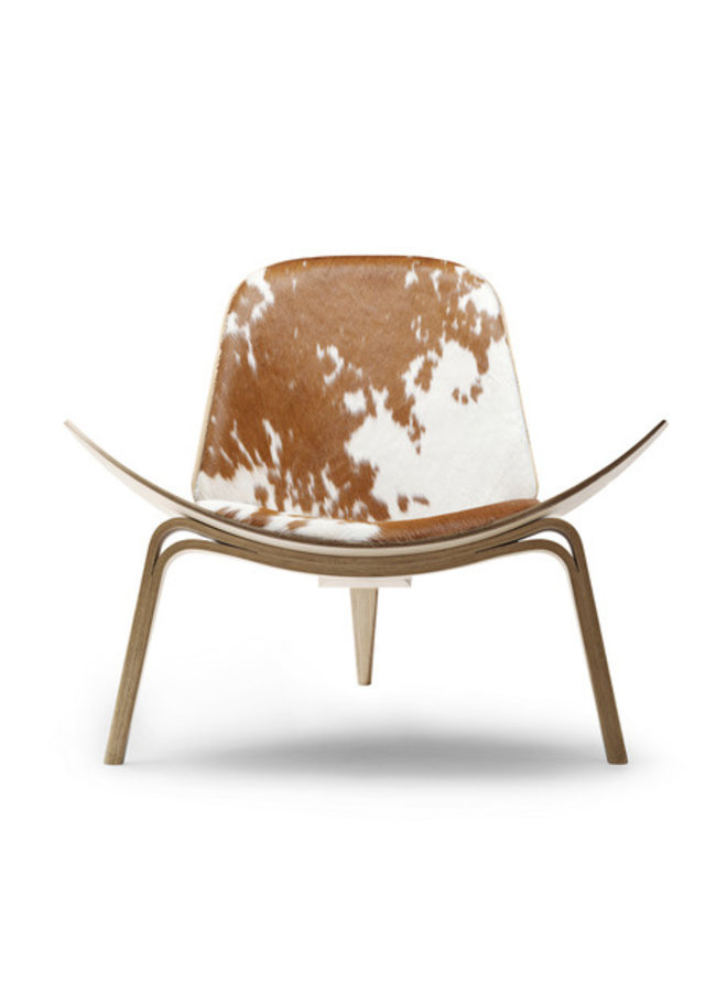 CH07 / SHELL CHAIR Leather (Oak)