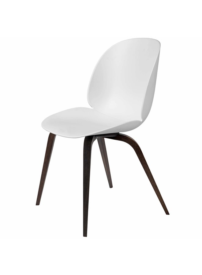 Beetle Dining Chair - Un-Upholstered, Wood base, Smoked Oak Matt Lacquered