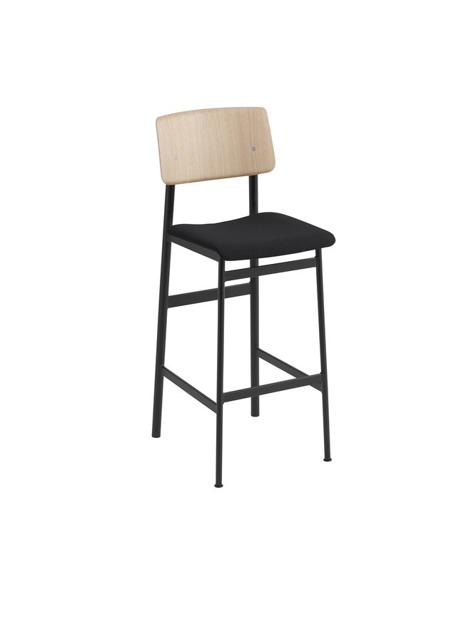 LOFT BAR STOOL / H: 75 CM / 29.5" UPHOLSTERED