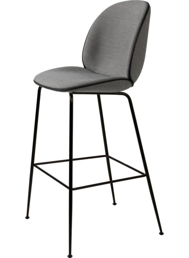 Beetle Bar Chair - Un-Upholstered, 75, Conic base, Black Matte Base