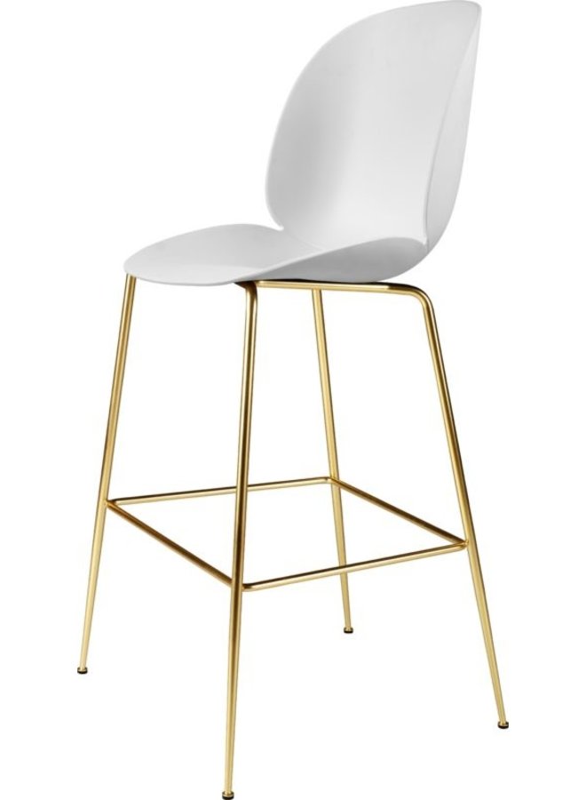 Beetle Bar Chair - Un-Upholstered, 75, Conic base, Brass Semi Matt Base