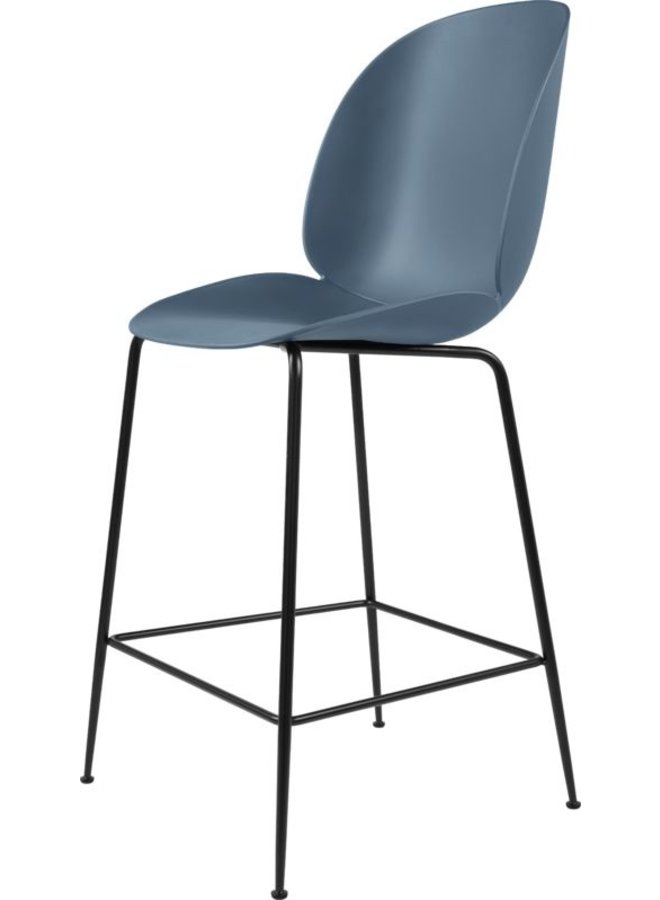 Beetle Counter Chair - Un-Upholstered, 65, Conic base, Black Matt Base