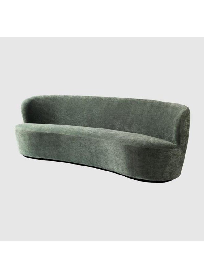 Stay Sofa - Fully Upholstered, Oval, 240x94, Black base