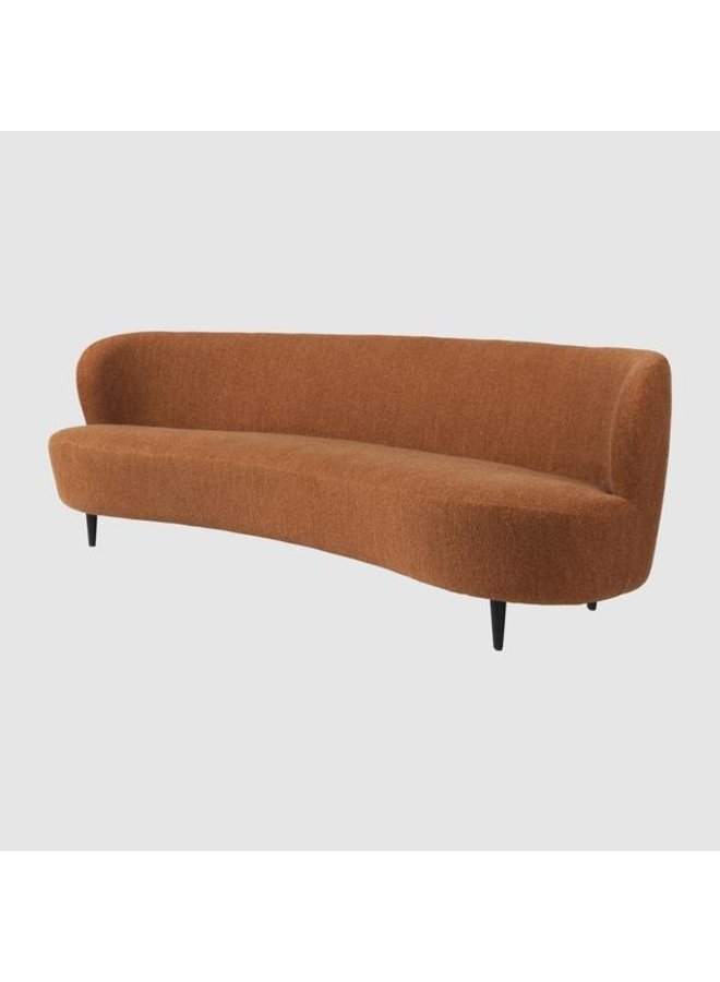 Stay Sofa - Fully Upholstered, Oval, 240x94, Wooden legs