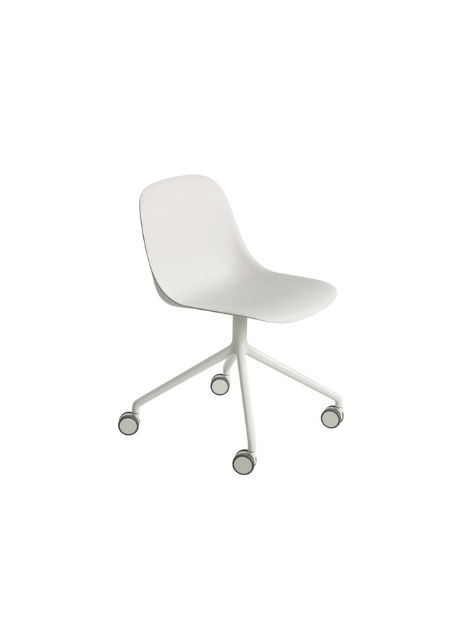 FIBER SIDE CHAIR / SWIVEL BASE W. CASTORS FIBER SHELL