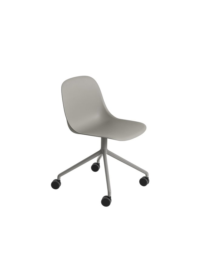 FIBER SIDE CHAIR / SWIVEL BASE W. CASTORS FIBER SHELL