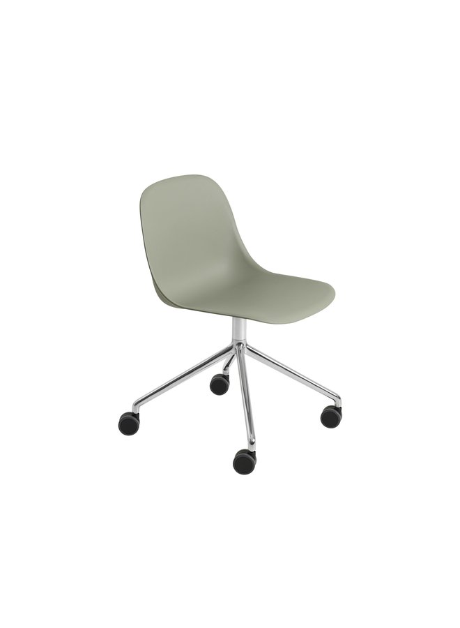 FIBER SIDE CHAIR / SWIVEL BASE W. CASTORS FIBER SHELL