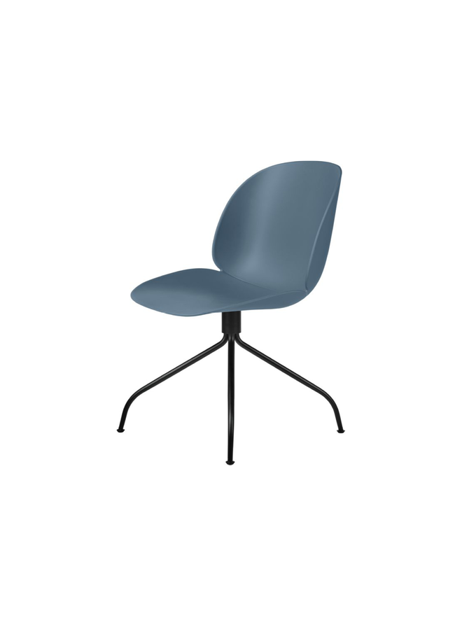 Beetle Meeting Chair - Un-Upholstered, Swivel base, Black Matt Base