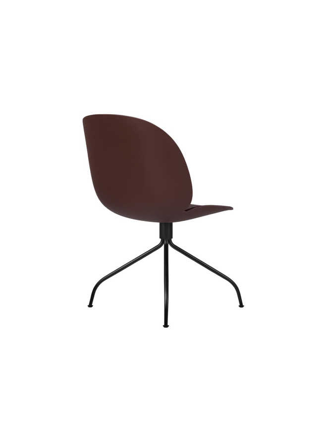 Beetle Meeting Chair - Un-Upholstered, Swivel base, Black Matt Base