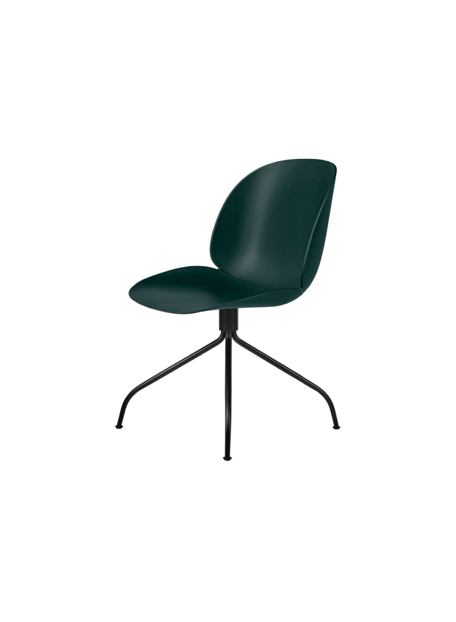 Beetle Meeting Chair - Un-Upholstered, Swivel base, Black Matt Base