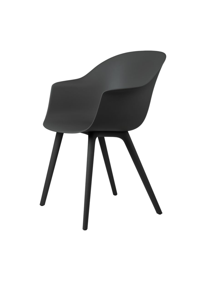 Bat Dining Chair, Plastic Base, Unupholstered