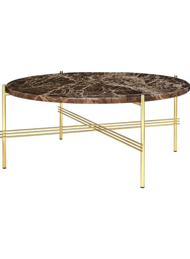 TS Coffee Table - Round, 80cm diameter, Brass Base