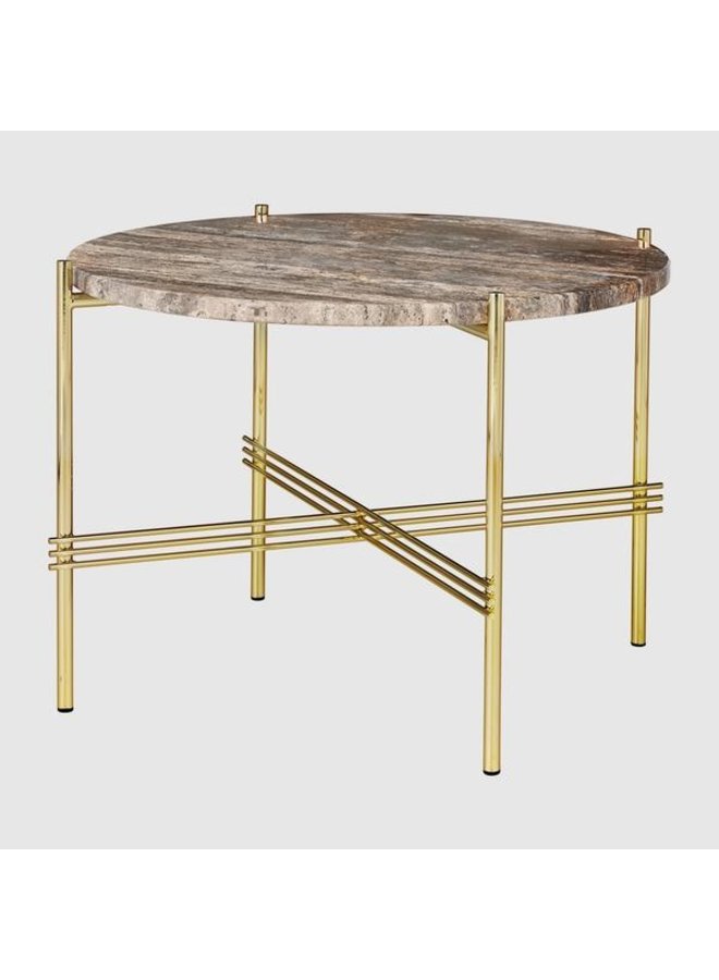 TS Coffee Table - Round, Ø55, Brass base