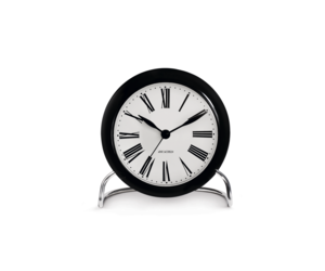 Roman Table Clock 11 cm Black White Norden Living