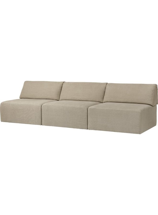 Wonder Sofa - Fully Upholstered, 3-seater without armrests, 270x95