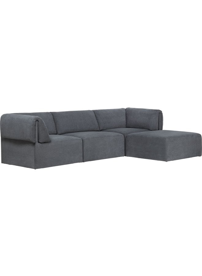 Wonder Sofa - Fully Upholstered, 3-seater with Chaise Longue, 280x185