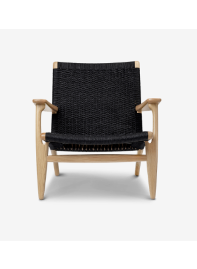 CH25 Lounge Chair Black Cord