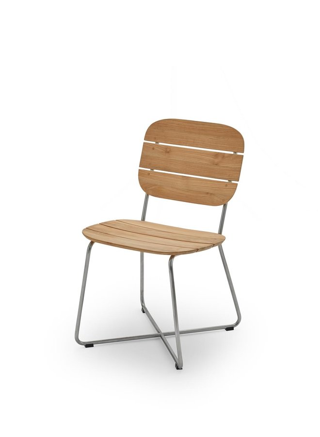 Lilium Chair, Teak|Stainless Steel