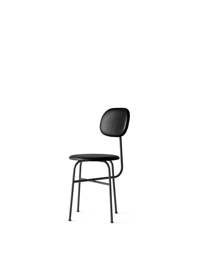 Afteroom Chair Plus, Dining Height, Black Steel Frame, Upholstered